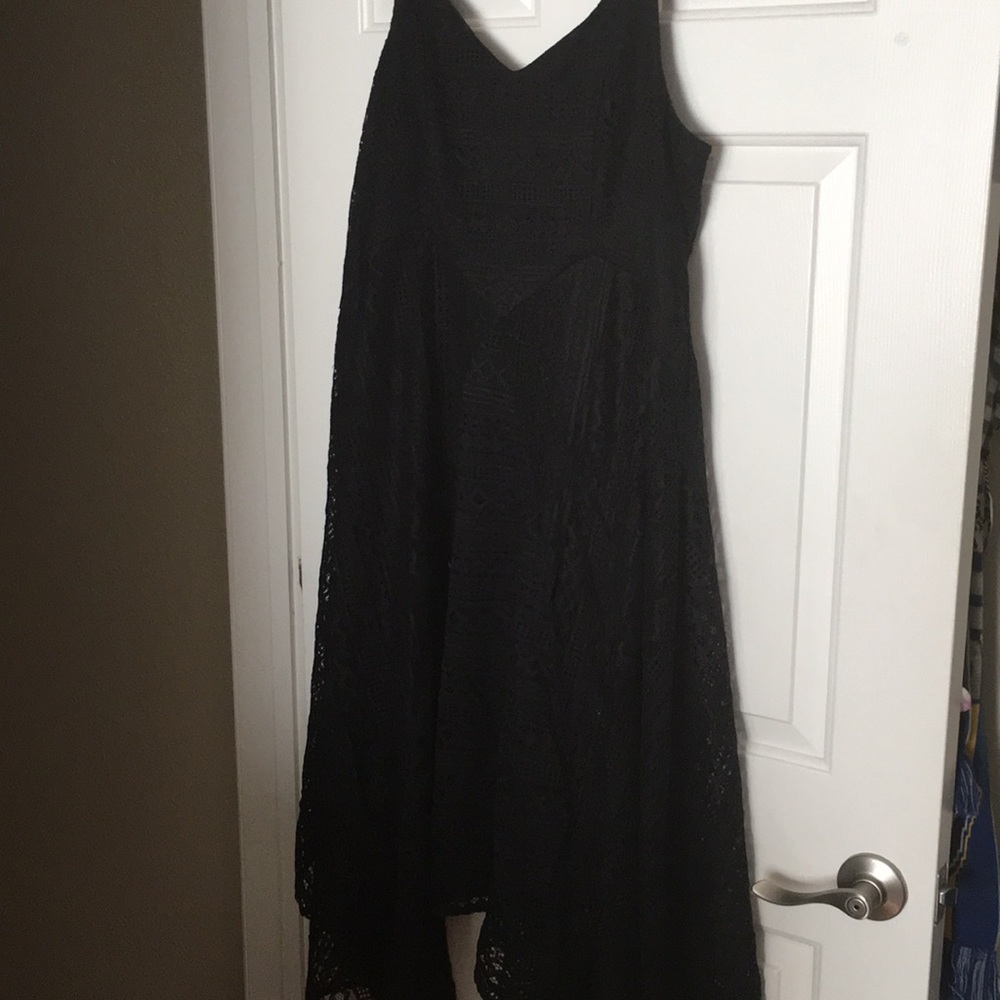 Black lace dress